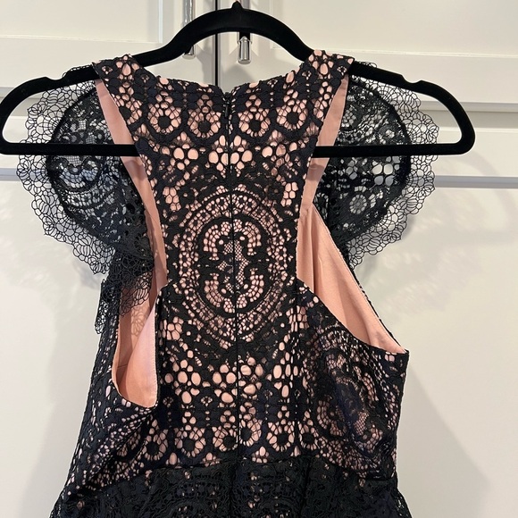 Alexis Narasse Lace Midi Racerback Dress. Pink Nude Lining. Size Small. - Picture 10 of 15